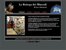 Tablet Screenshot of labottegadeiminerali.com